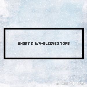Short-Sleeved & 3/4-Sleeved Tops